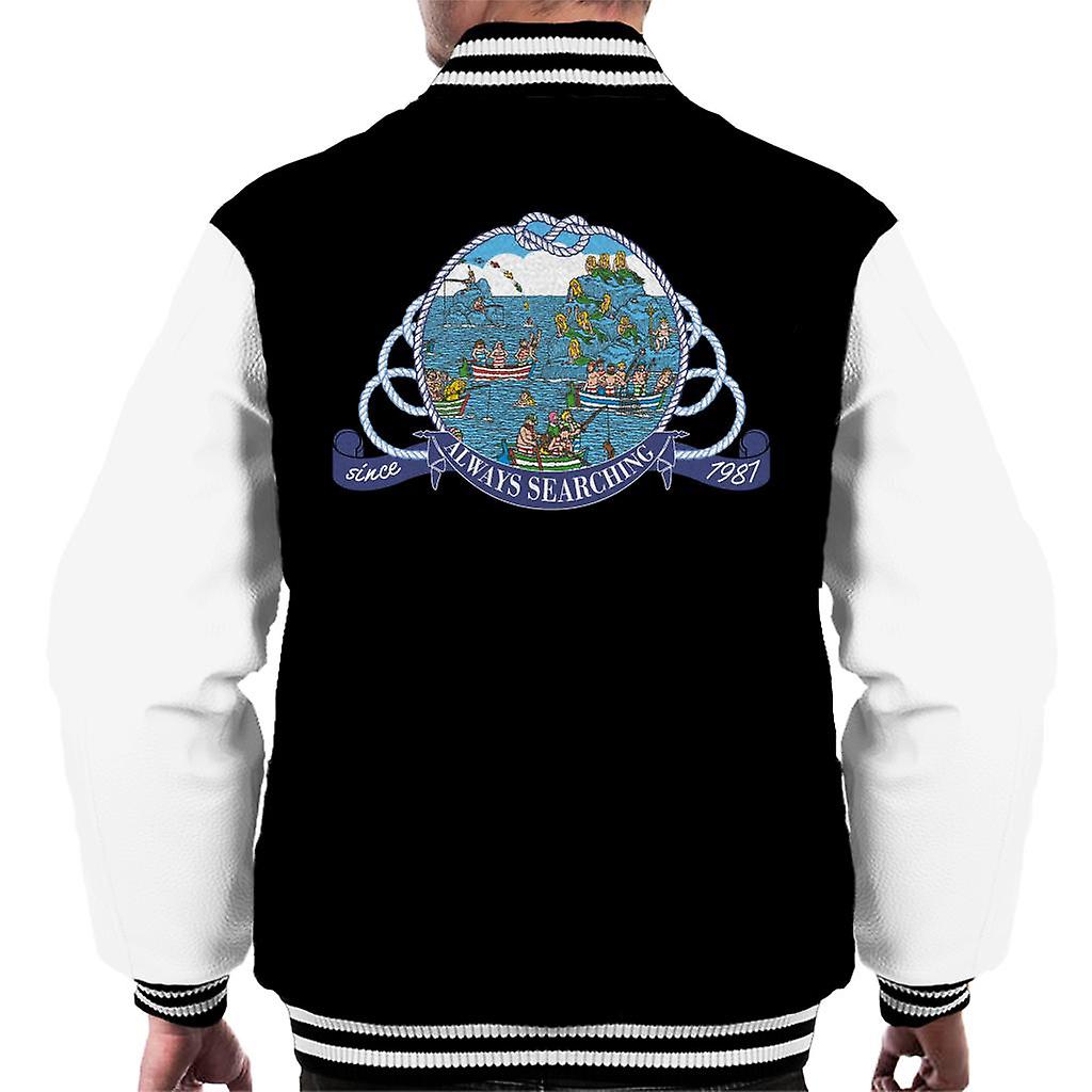 Where's Wally Always Searching Men's Varsity Jacket