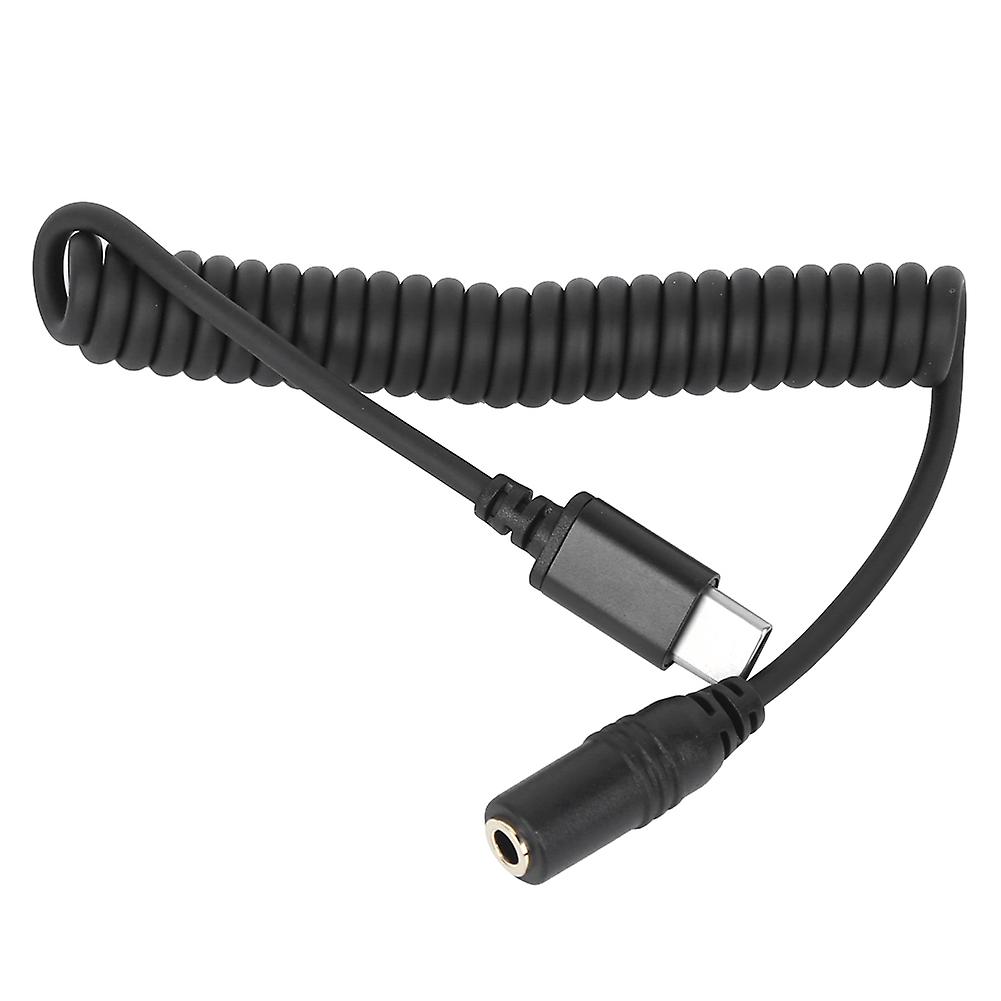 Microphone Phone Spring Adapter, Audio Connect Cable, Android Type-C