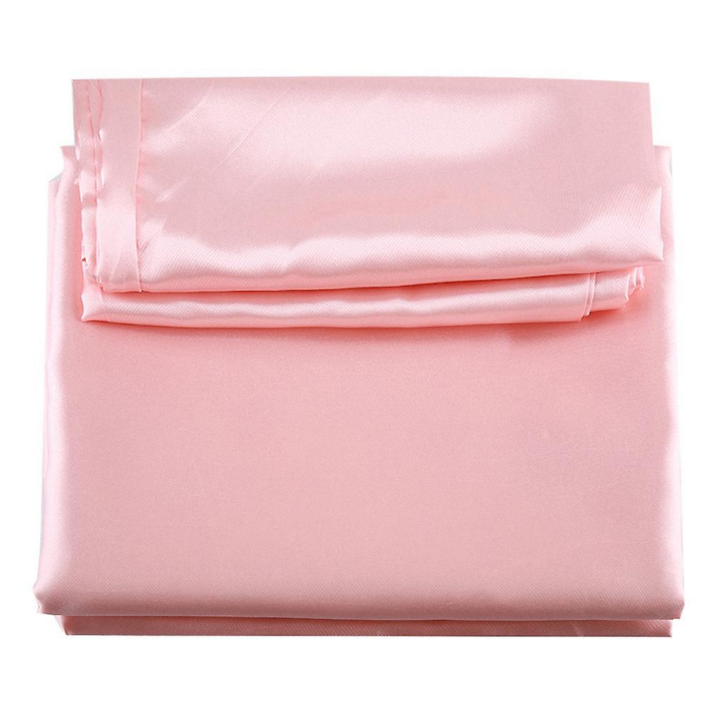 3 Pcs / Set Modern Style Artificial Silk Bedding Set Pillowcase Fitted Sheet (Queen)