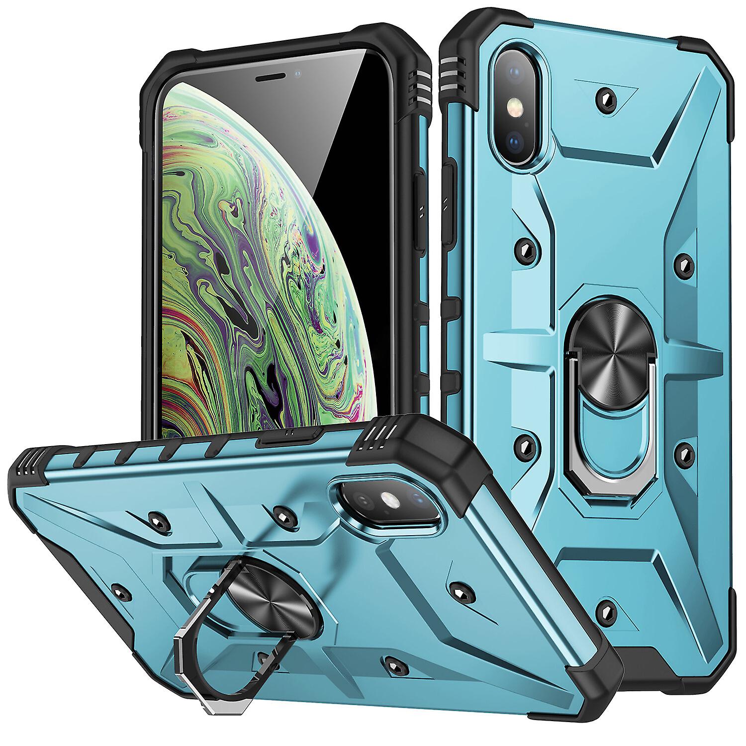Shockproof Magnetic With Ring Holder Cover Case For iPhone xs Max