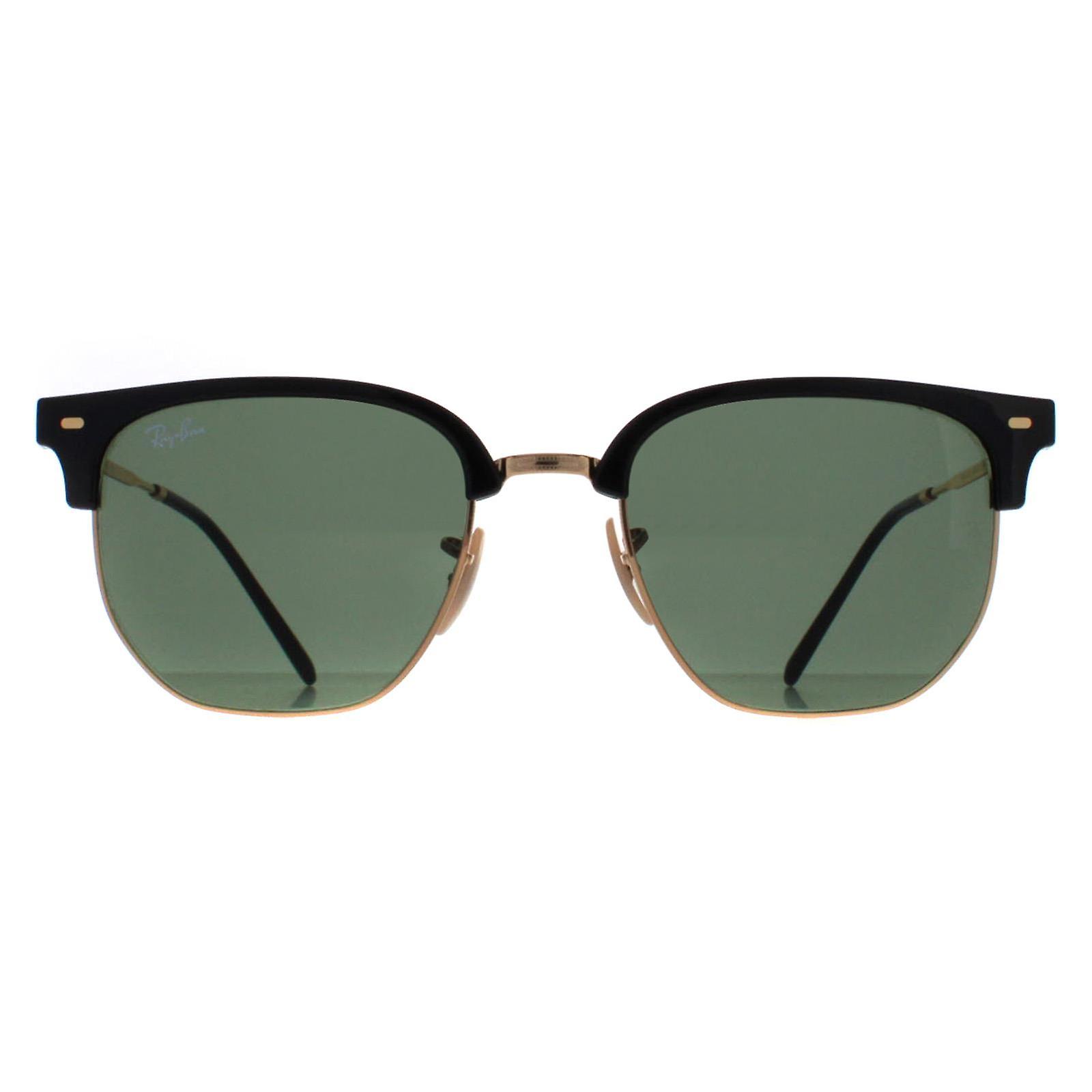 Ray-Ban 雷朋太阳镜 RB4416 New Clubmaster 601/31 黑色,金色,绿色