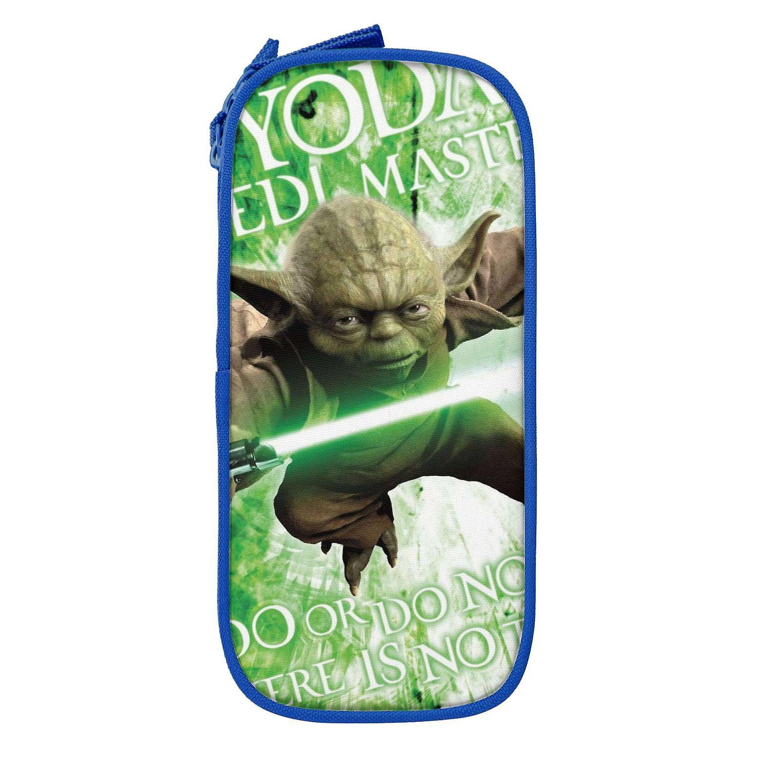 ジッパー付きヨーダペンケース、大容量ペンポーチ、大容量収納バッグ、耐久性のあるペンボックス、子供のための新学期用品、ティーン、学生、男の子、女の子、大人