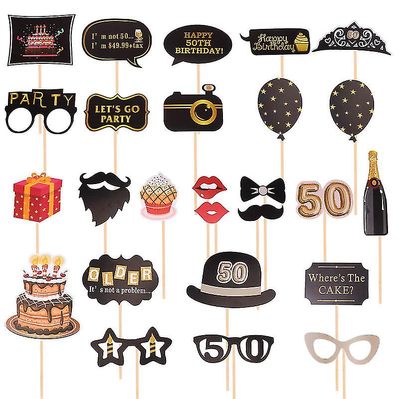 26pcs Photo Booth Props