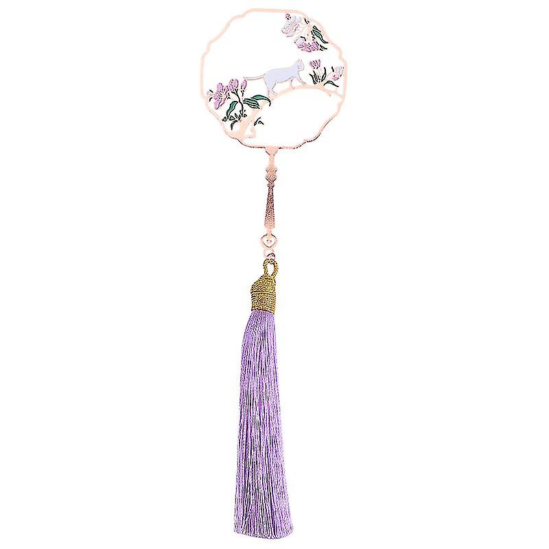 1pcs Round Fan Bookmarker