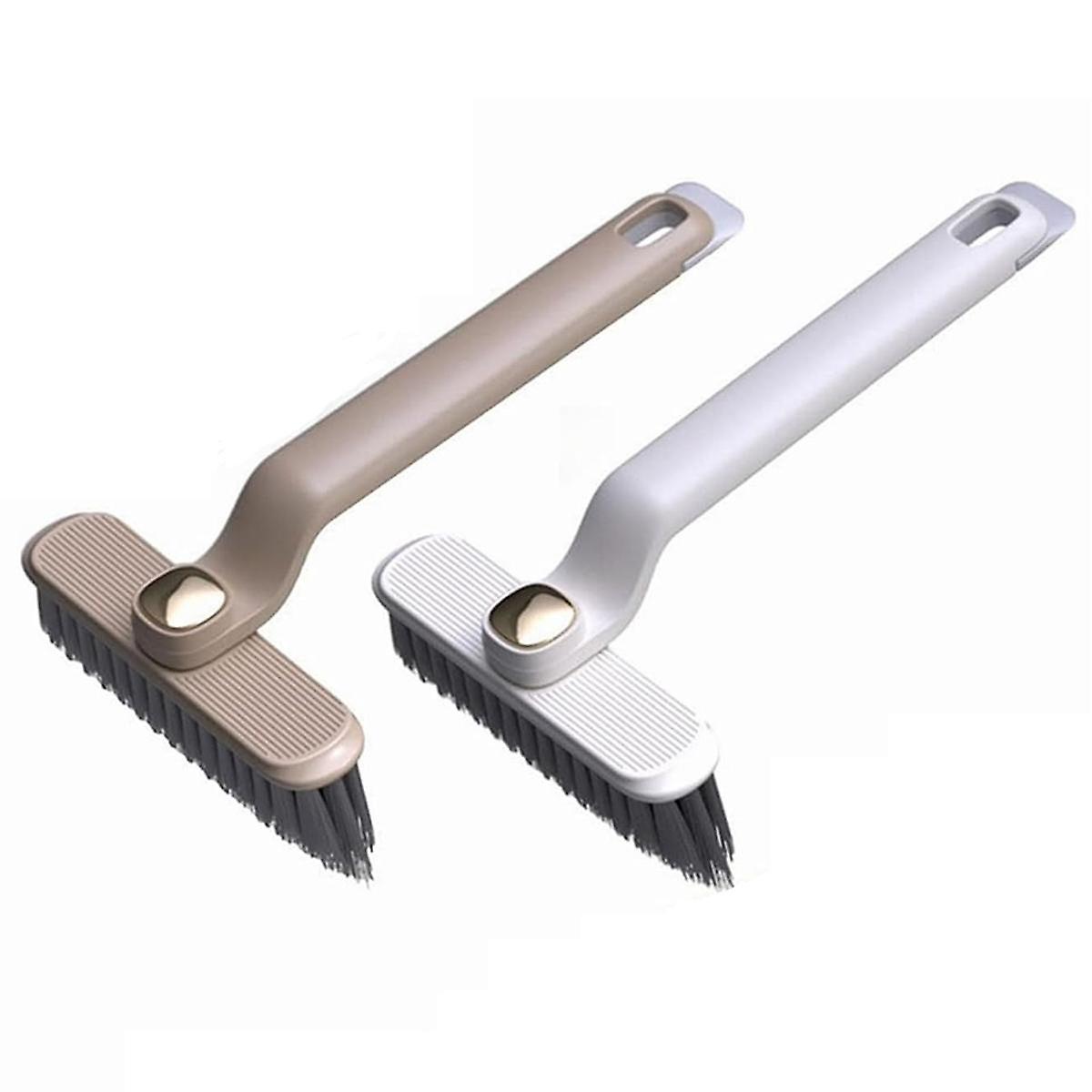 2Pcs Multi-Function Rotating Crevice Cleaning Brush,360 Degree Rotating No Dead Corners Hard Bristl