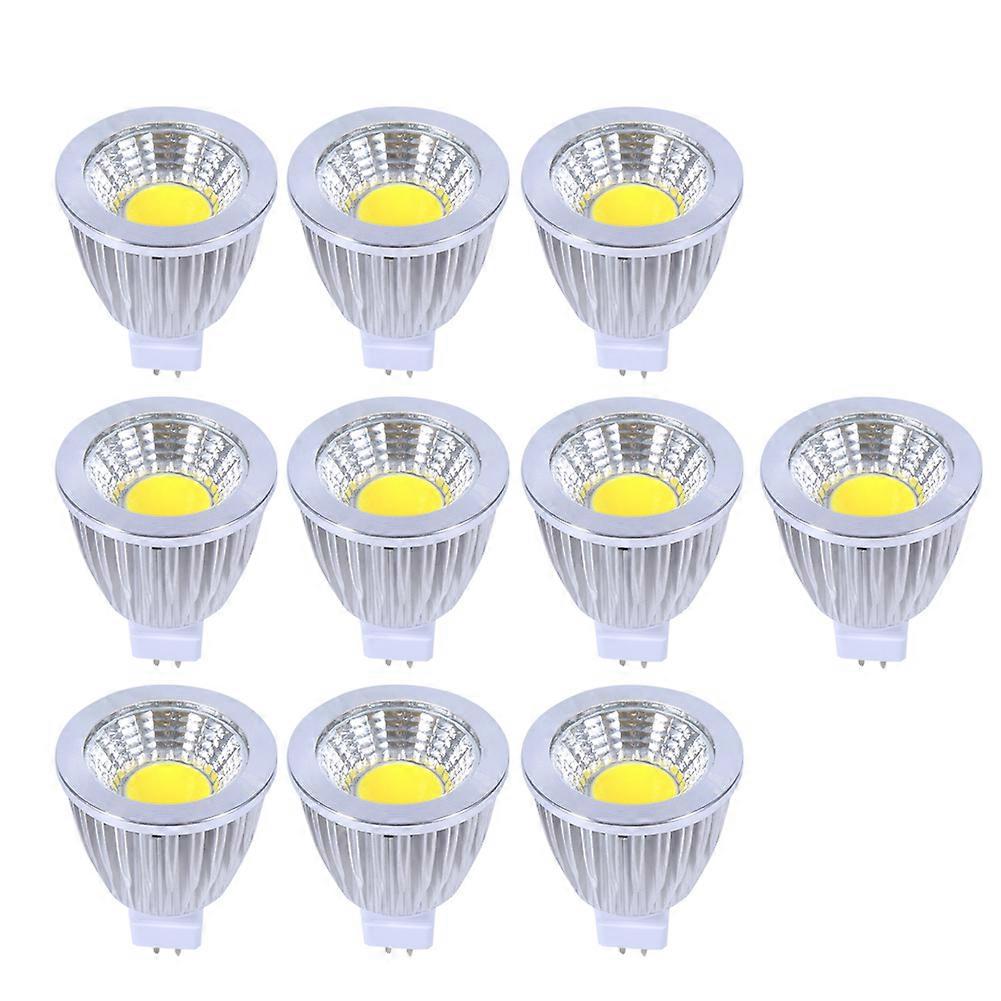 10pcs超高輝度LED超高輝度LED MR16 5WクーラーホワイトCOBスポットライト電球