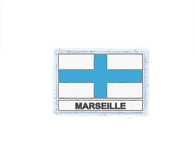 KINCJON Ecusson Patch Badge Prints Marseille Flag