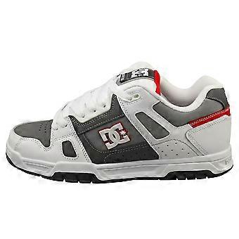DC Shoes Stag Mens Skate Trainers in White Grey US