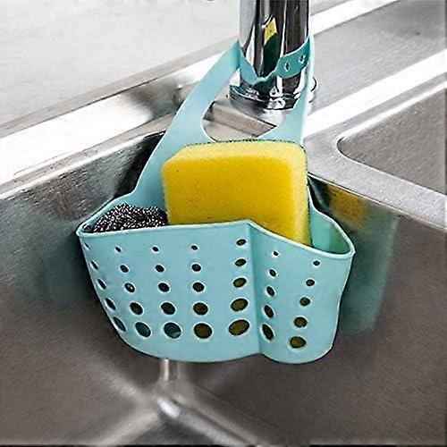 Kitchen Sink Rack Soap Sponge Drain Rack Double Hanging Basket Storage Suck