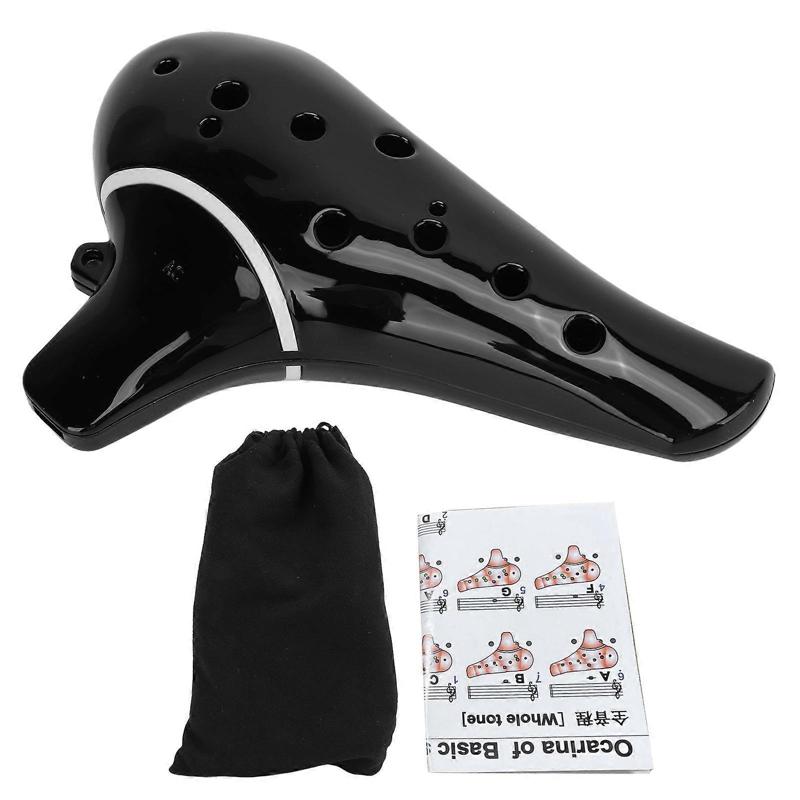 Ocarina 12 Holes AC Alto C Key Portable Wind Instrument for Professional Beginner