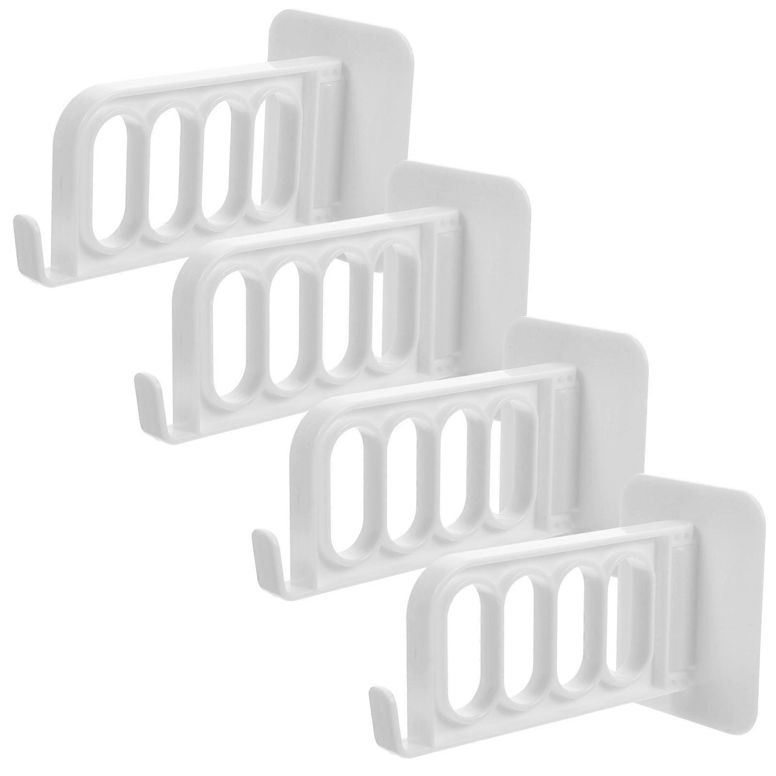 4pcs Adhesive Foldable Clothing Drying Hangers Garment Drying Hanger Holders