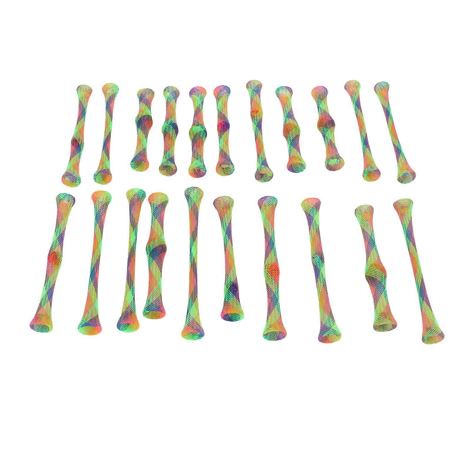 21pcs Cat Spring Toy Nylon Colorful Interactive Scratch and Bite Resistant Pet Coil Tube Toy for Kitten