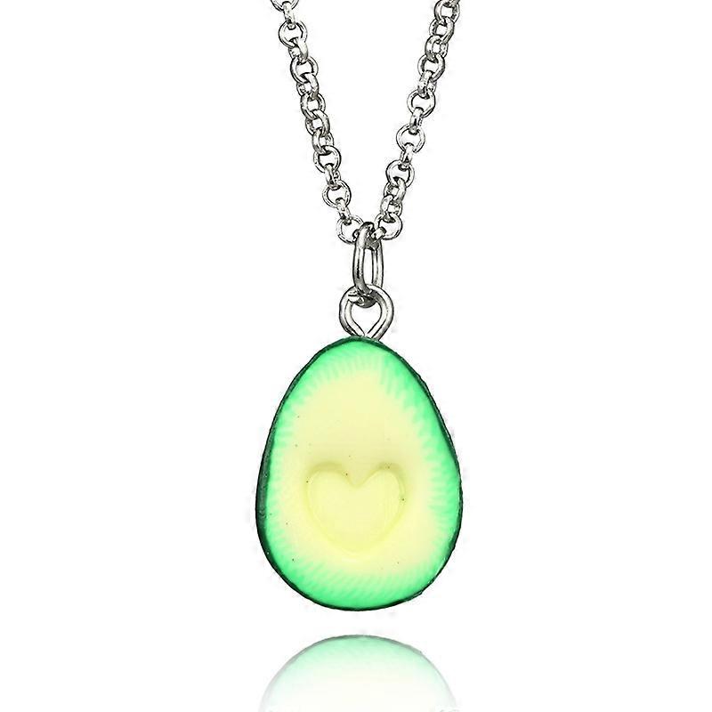 Cartoon three-dimensional avocado necklace A