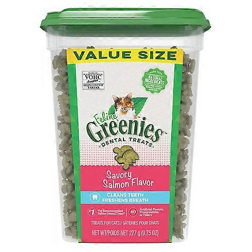 Greenies Feline Natural Dental Treats Tempting Salmon Flavor, 9.75 oz