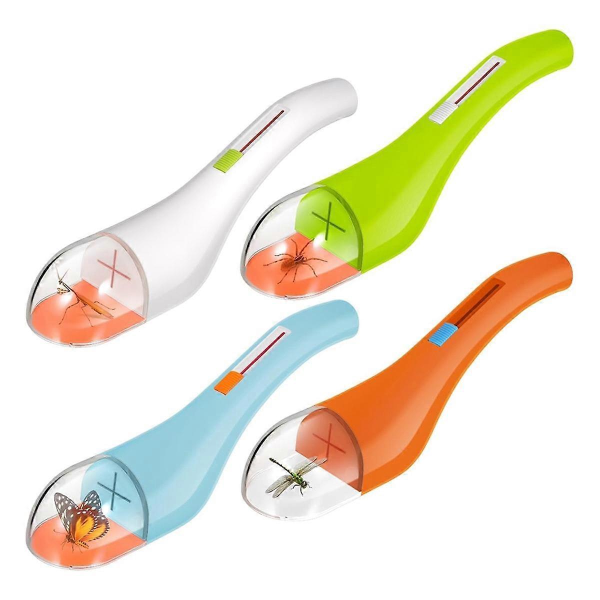 Bug Catcher Bug Insect Catcher Bug Catching Tool for Kids Adults Bug Contactless Quick Release Spider Trap 4pack