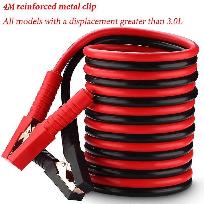 Portable 3/4M Car power connector Battery Cord Emergency Start Booster Cable Jumper Cable Emergency Fire Wire for Truck Van SUV