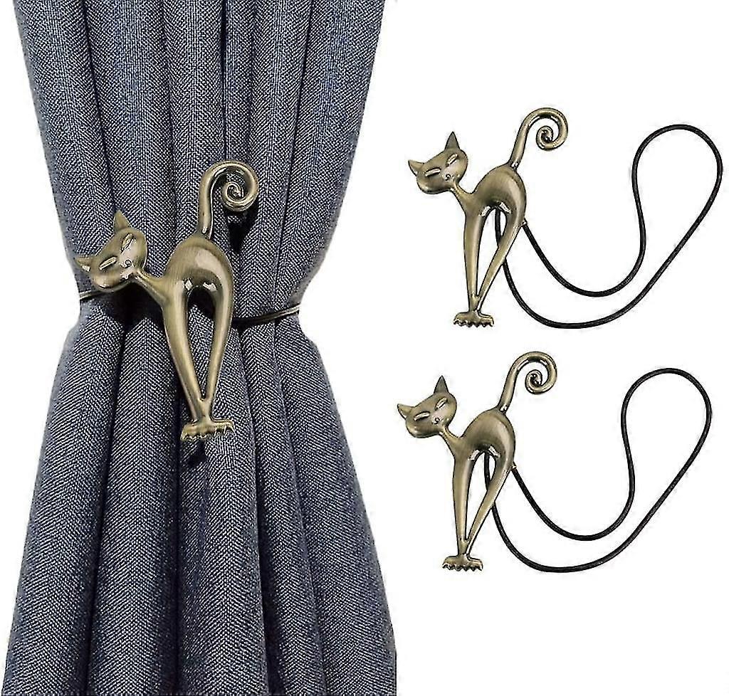 creative cat magnetic curtain tiebacks set of 2 curtain tiebacks curtain retaining buckles for home office hotel decorati