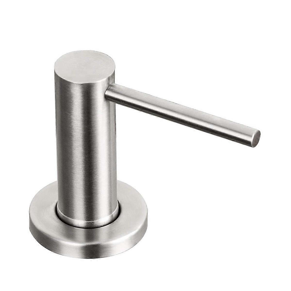 Kitchen Sink Soap Dispenser Countertop Pump Hand Lotion Built in Bottle Stainless Steel Screw Soap