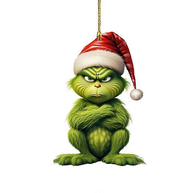 Grinch Bebeluș Pandantiv Crăciun Decorațiuni Decorațiuni Pom Crăciun Pandantiv Acrilic Pandantiv Plat Pandantiv Mic-17