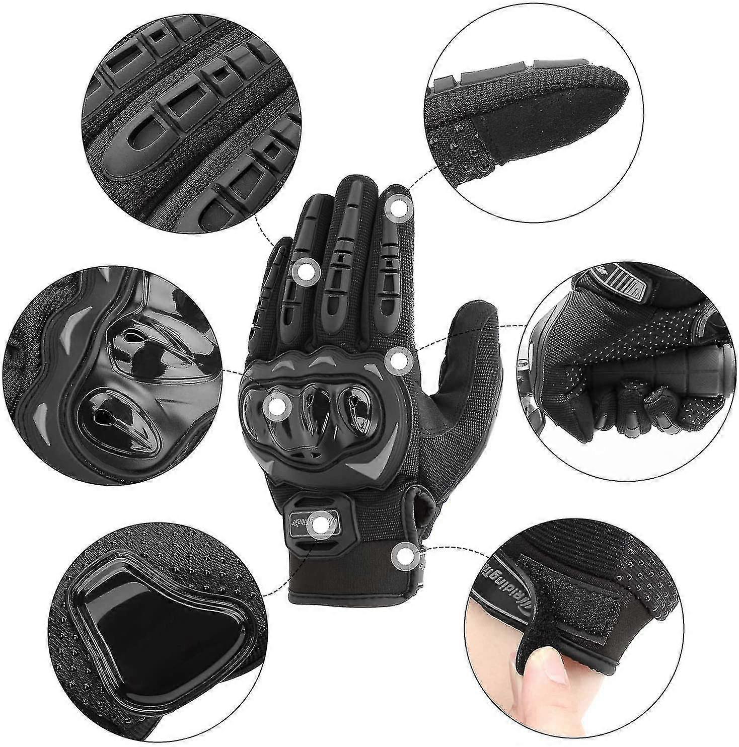 View of Motorcycle Gloves, Full Finger Touch Screen Gloves For Motorcycle ...