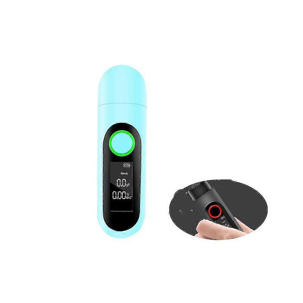 Blue High Precision Blown Alcohol Tester Handheld Alcohol Testerwithout Battery