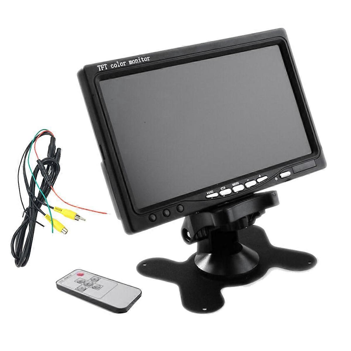 7 polegadas TFT LCD Color HD Reversing Image Display para Car Truck CCTV Desktop Display Digital
