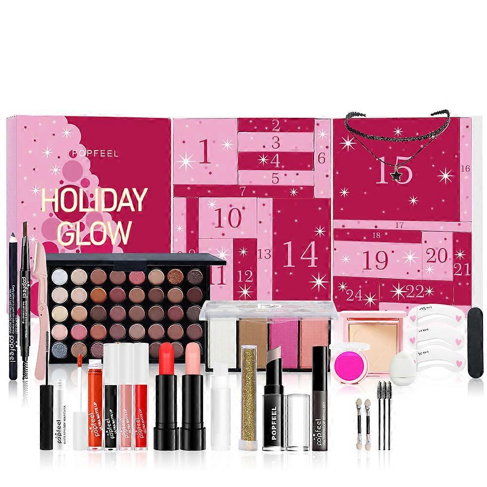 Makeup Advent Calendar 2024, 24 Individually Boxed Cosmetic For Women Girl, Xmas 24 Days Makeup Countdown Calendar