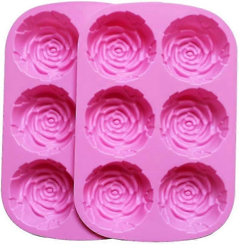 thumbnail image 2 of 15 Cavity Rose Silicone Mould - For Soap, Candle, Candy, Chocolate, Jelly, Ice Tube Crafts 2 of 3