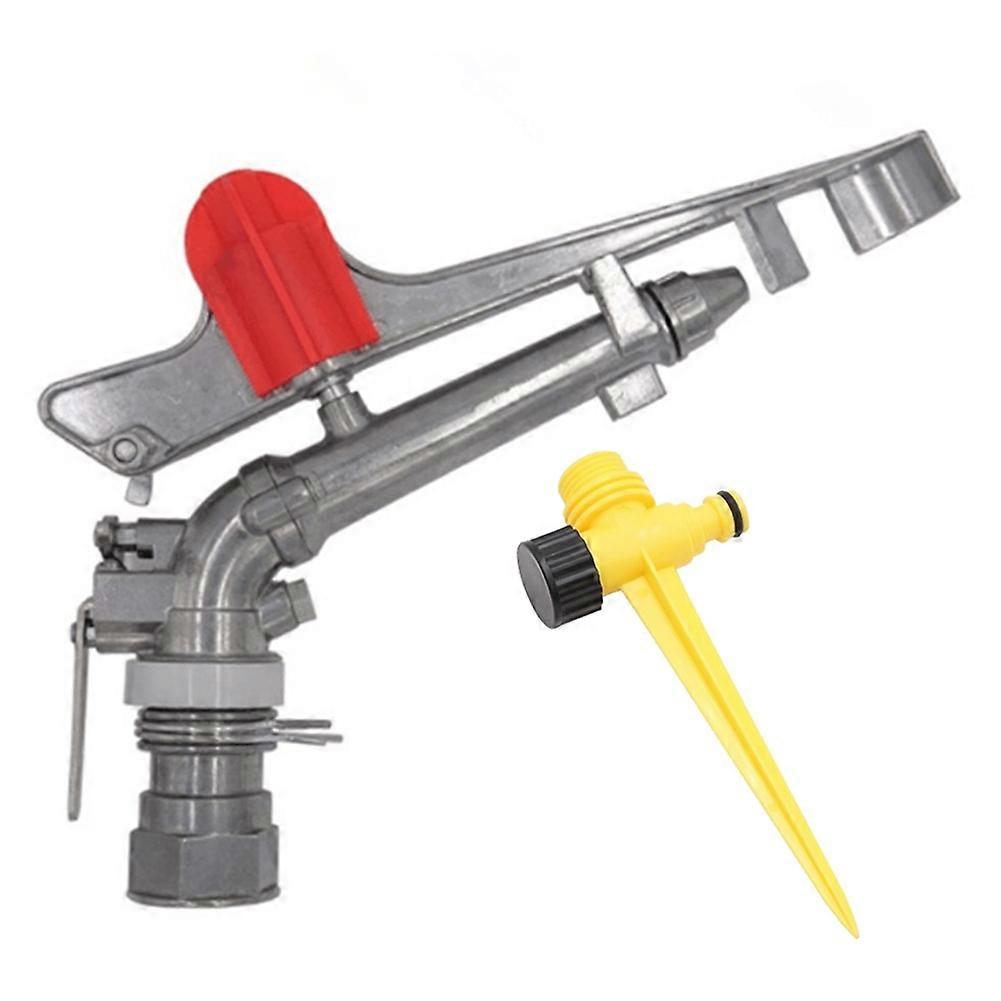 Zinc Alloy Nozzle Irrigation Sprinkler Water 360 Degrees Adjustable Rain Sprays Field Sprinklers,1.