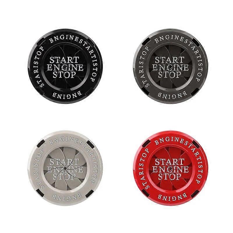 New Rotary Push Start Cover Car Spin Engine Stop Ignition One Key Start Button Cover