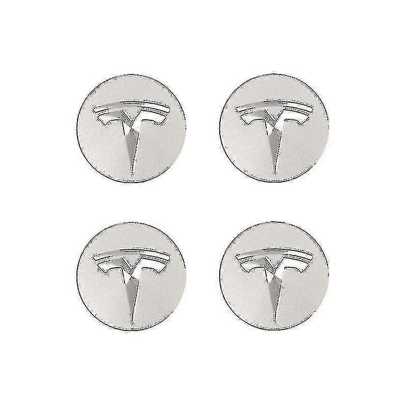 Tesla Model3/x/s/y Hub Cover Screw Cover Hub Decoration Cover Modification Accessories Silver