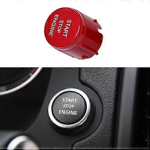 One-key Start Engine Stop Switch Button for Land Rover Freelander 2, Left Driving (Red)