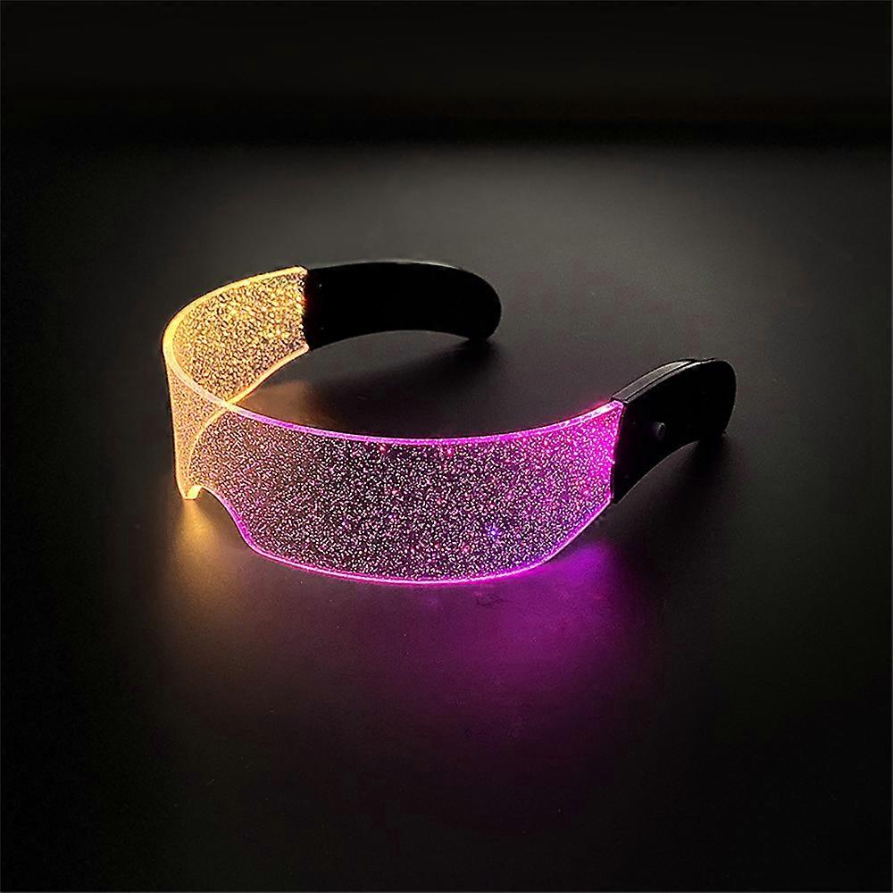 Futuristic LED Glasses Glow Adjustable Cyberpunk Glasses Multi-modes for Party