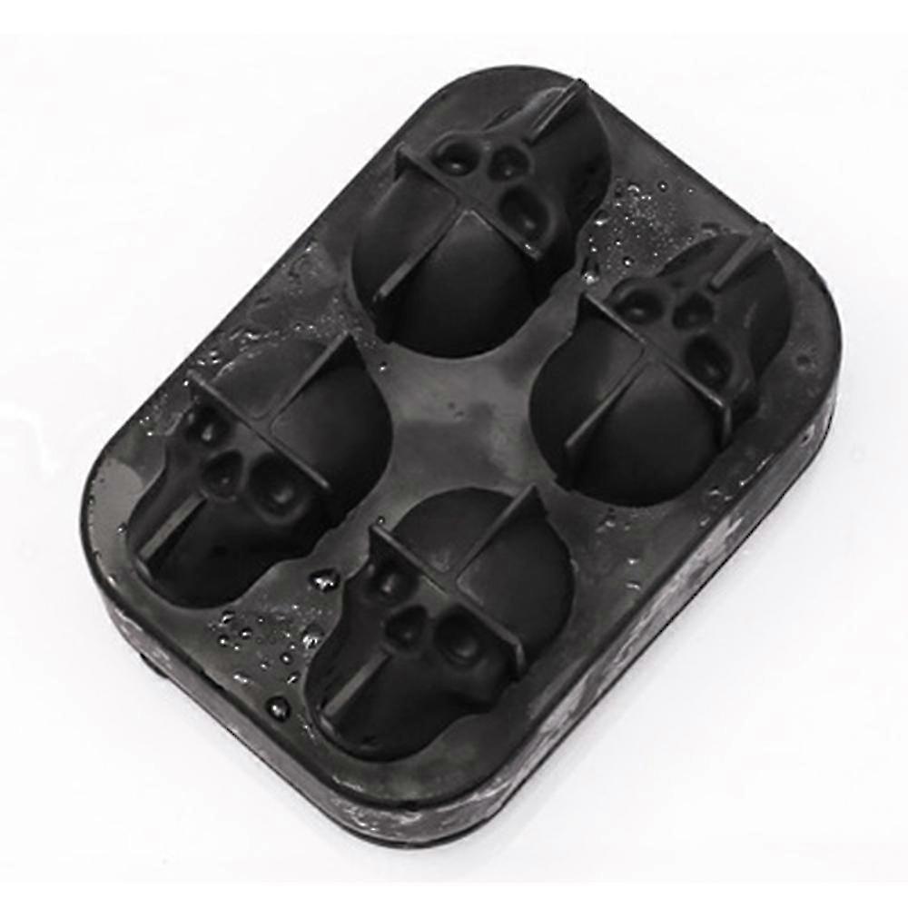 3d Skull Flexible Silicone Tray Food Grade Silicone Skull Ice Grid Abrasive Bar Diy Creative Personalized Ice Cube