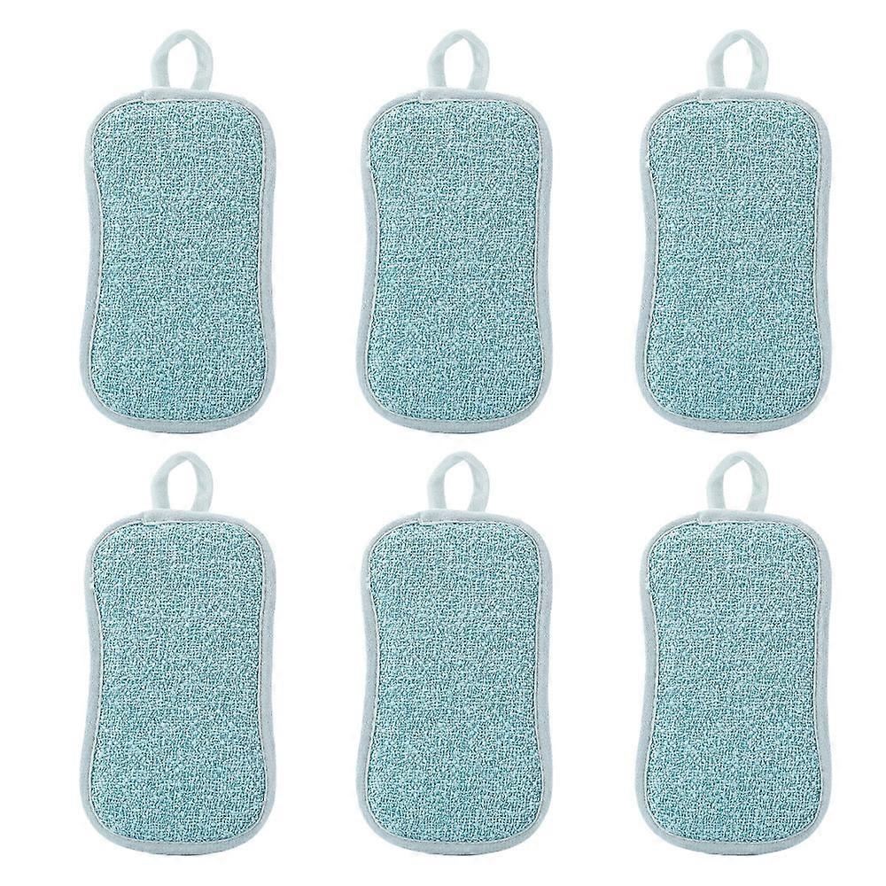 Multi-Purpose Scrub Sponges for Kitchen by  Microfiber Sponge Along with Heavy (6 Pack , )