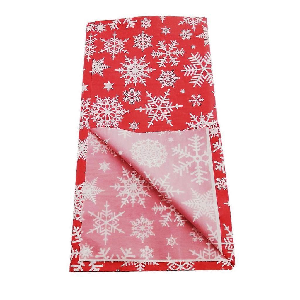 Christmas Plastic Tablecloths Disposables Table Covers Snowflake Tablecloth