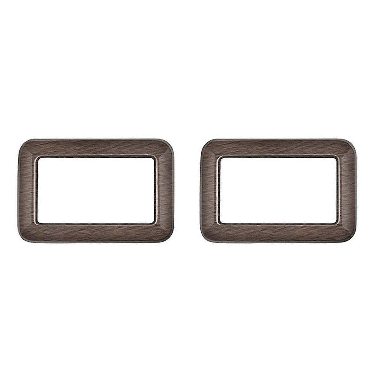 For ALPHARD/VELLFIRE 40 Series 2023+ Car Middle Row Seat Control Pane Trim Frame Sticker Wood Grain