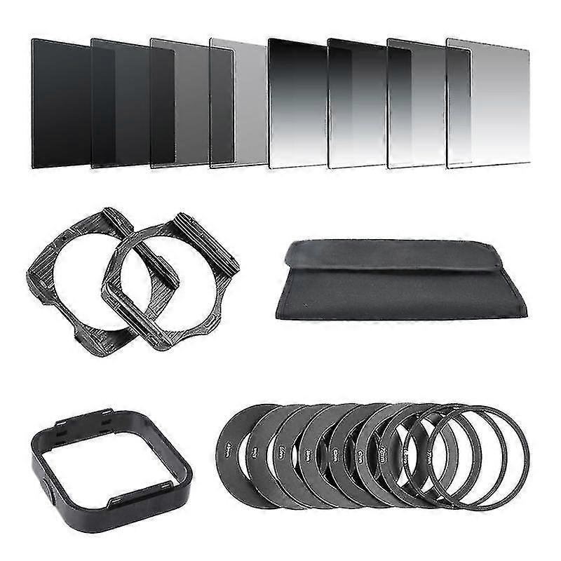 Lens Filter Kit,20 In 1 Neutral Filter Kits For P Slr Lens Cameras With Lens Hood And Filter Holder
