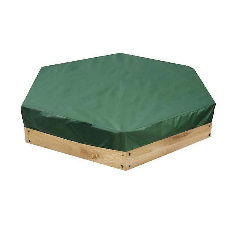 EVAGO Sandbox Cover-Green Protective Cover for Sandbox with Drawstring-Waterproof Sandpit Cover for Sandbox Oxford Cloth Sandbox Canopy for Home Garde