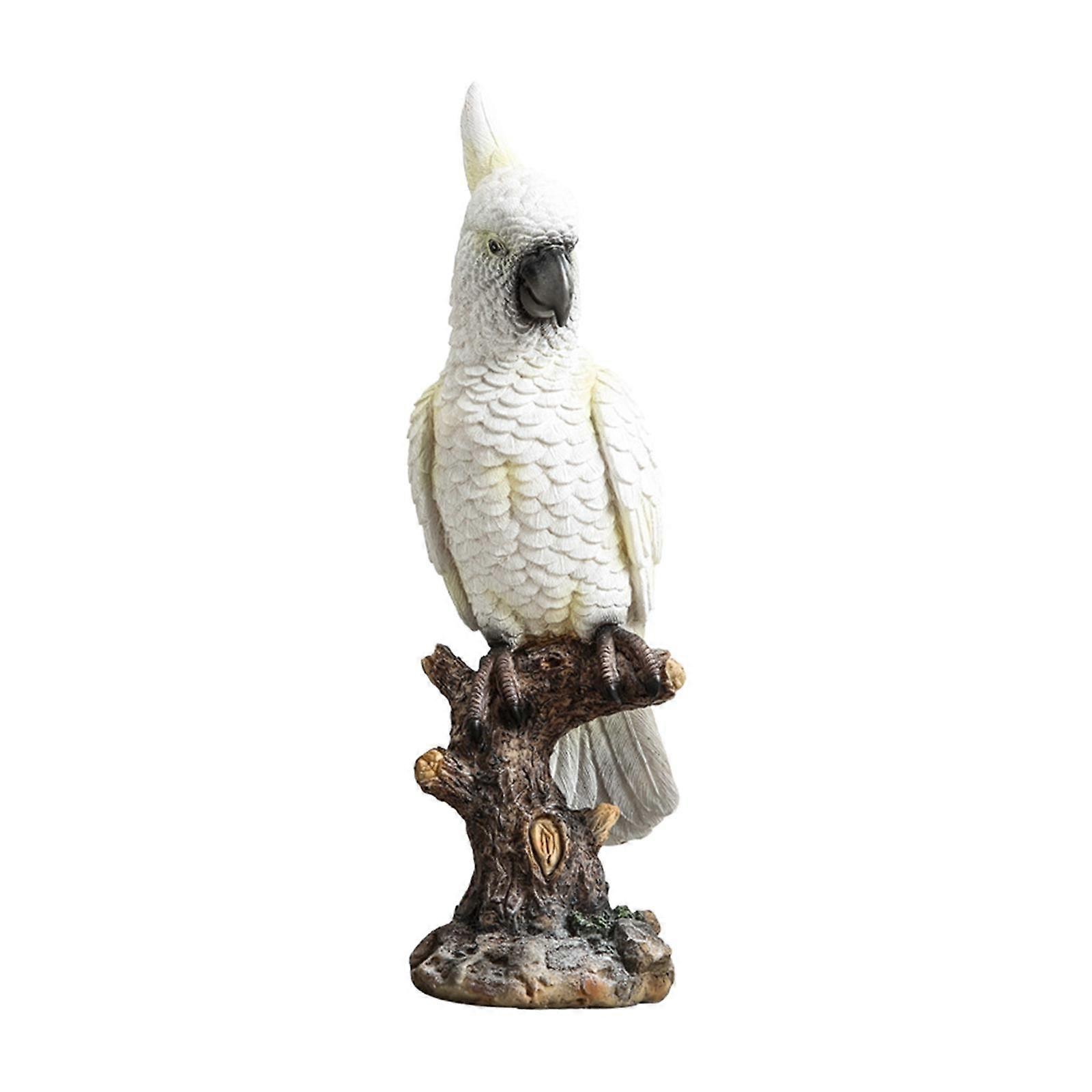 Parrot Statue Collectible Tabletop Ornament for Fireplace Entrance Bookshelf