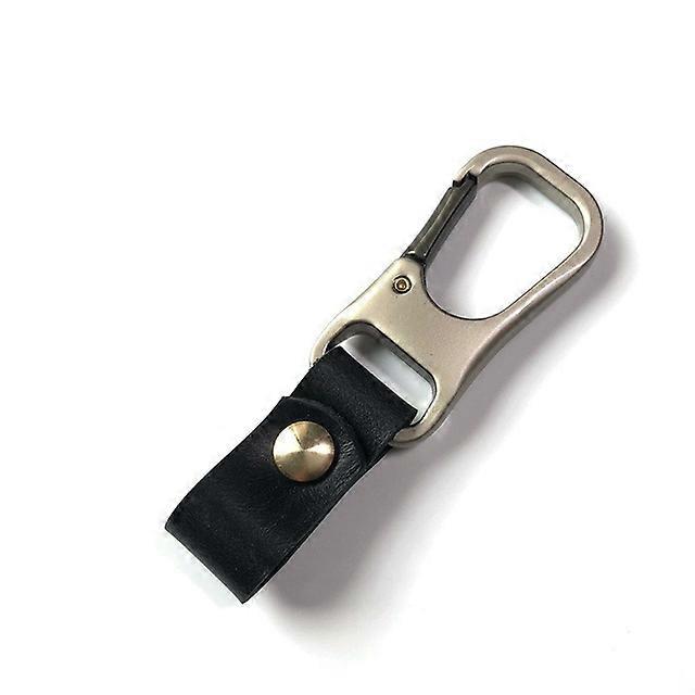 Luxury Genuine Leather Keyring Keychain Men's Simple Key Chains Holder Keyfob For Car Accessories Gift