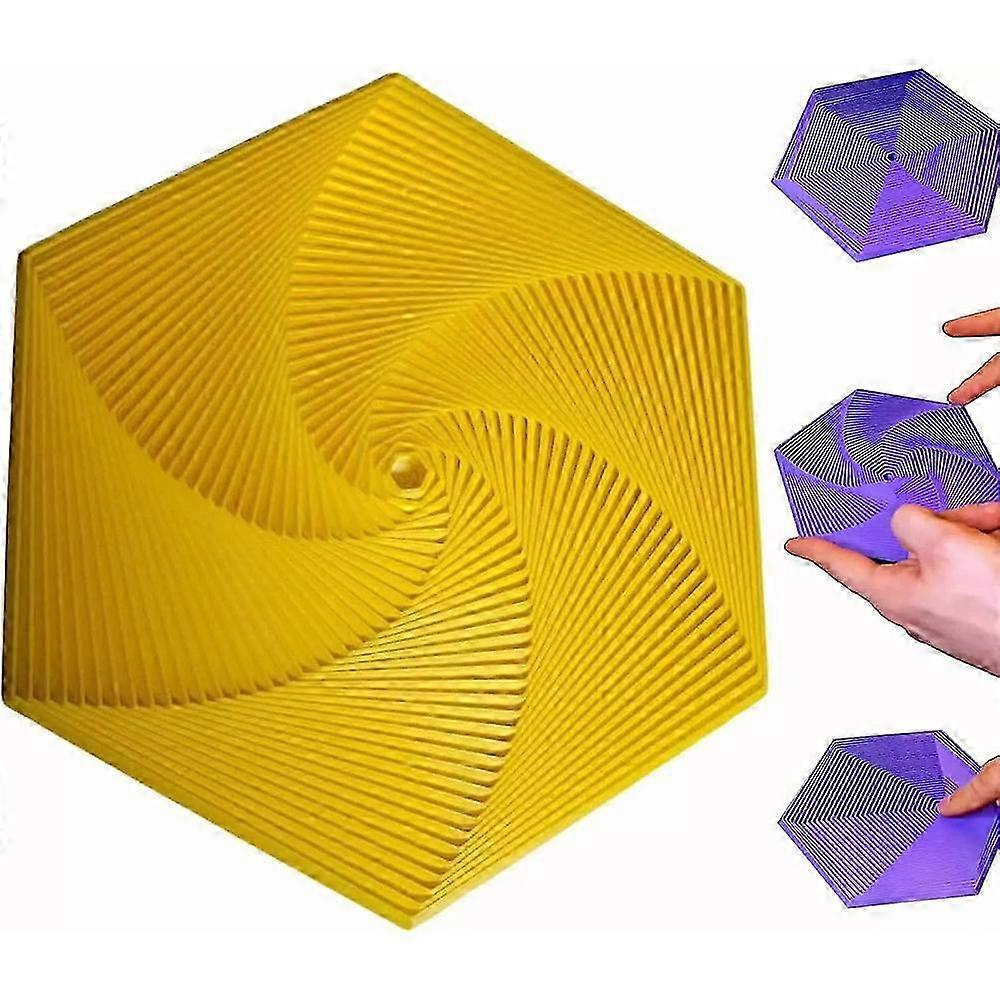 Anti-stress Fractal Fidget Hexagon Portable Playing Sensory Toy Hexagon Spiral Hexagon Mindful Meditation Tool