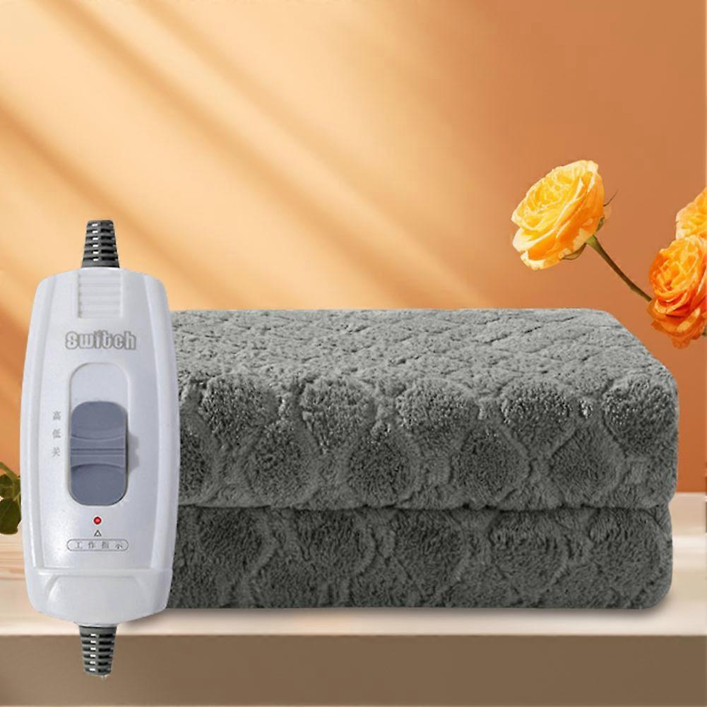 Electric Heating Blanket 220V Soft Comfortable Plush Heated Blanket Foldable Thickened Electric Heating Pad Mat for Home Car Off