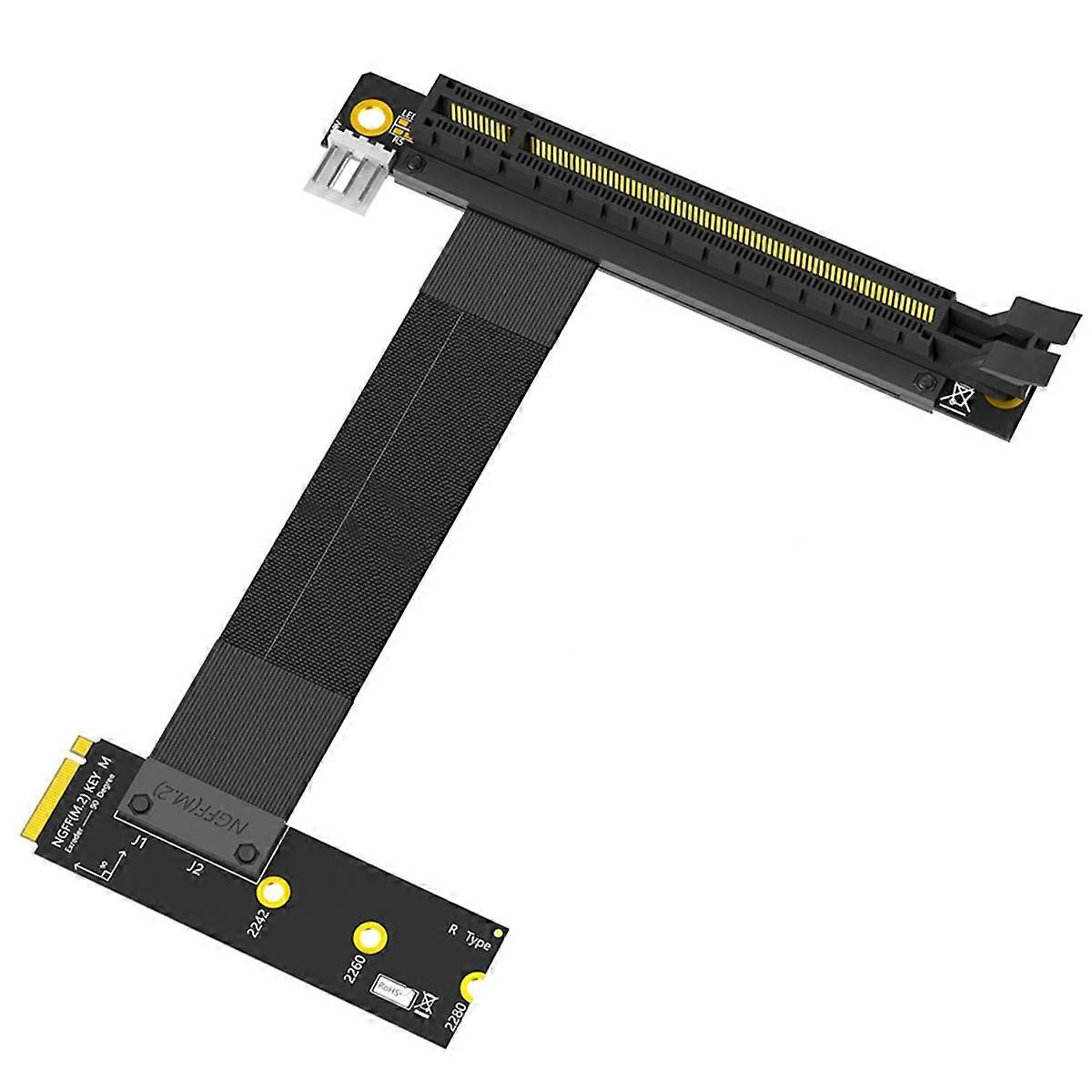 Adaptér grafické karty M.2 NGFF Key M na PCI-E 16x, prodlužovací kabel Nvme na PCI-Express 16X (směr doprava)