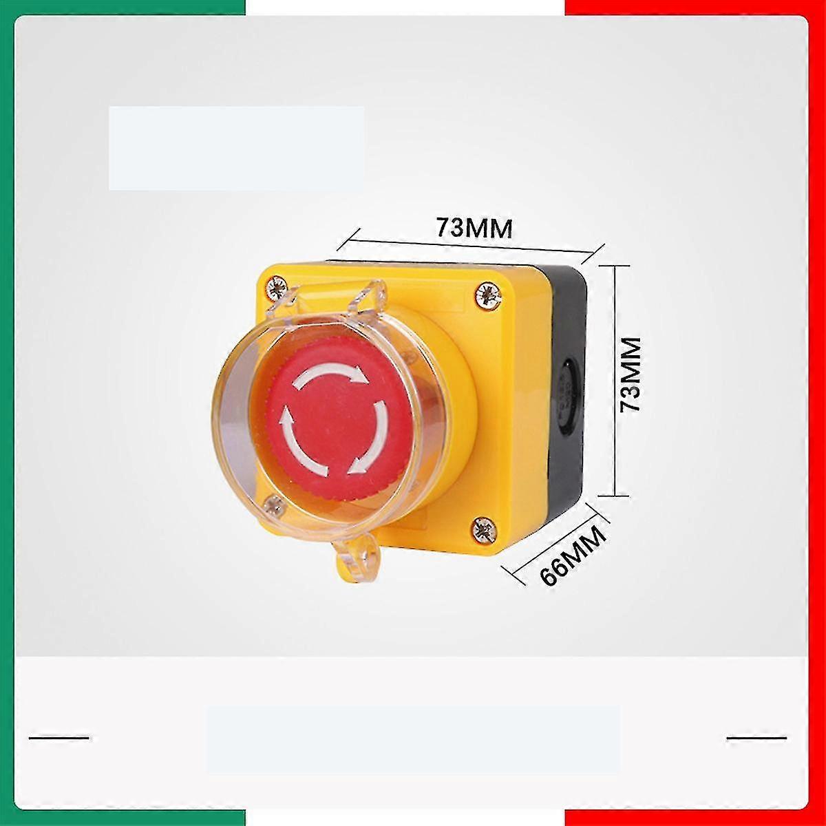 Emergency Stop Button, Emergency Stop Button + Transparent Protective Cover-jie
