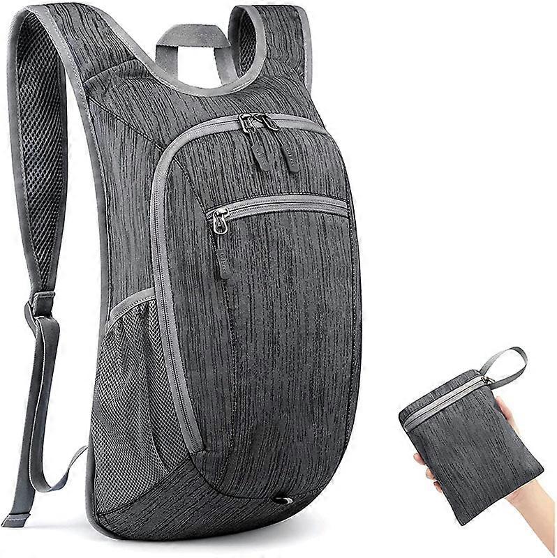 10L小型リュックサック折りたたみ式バックパック軽量収納可能デイパック旅行屋外ハイキングショルダーバッグ
