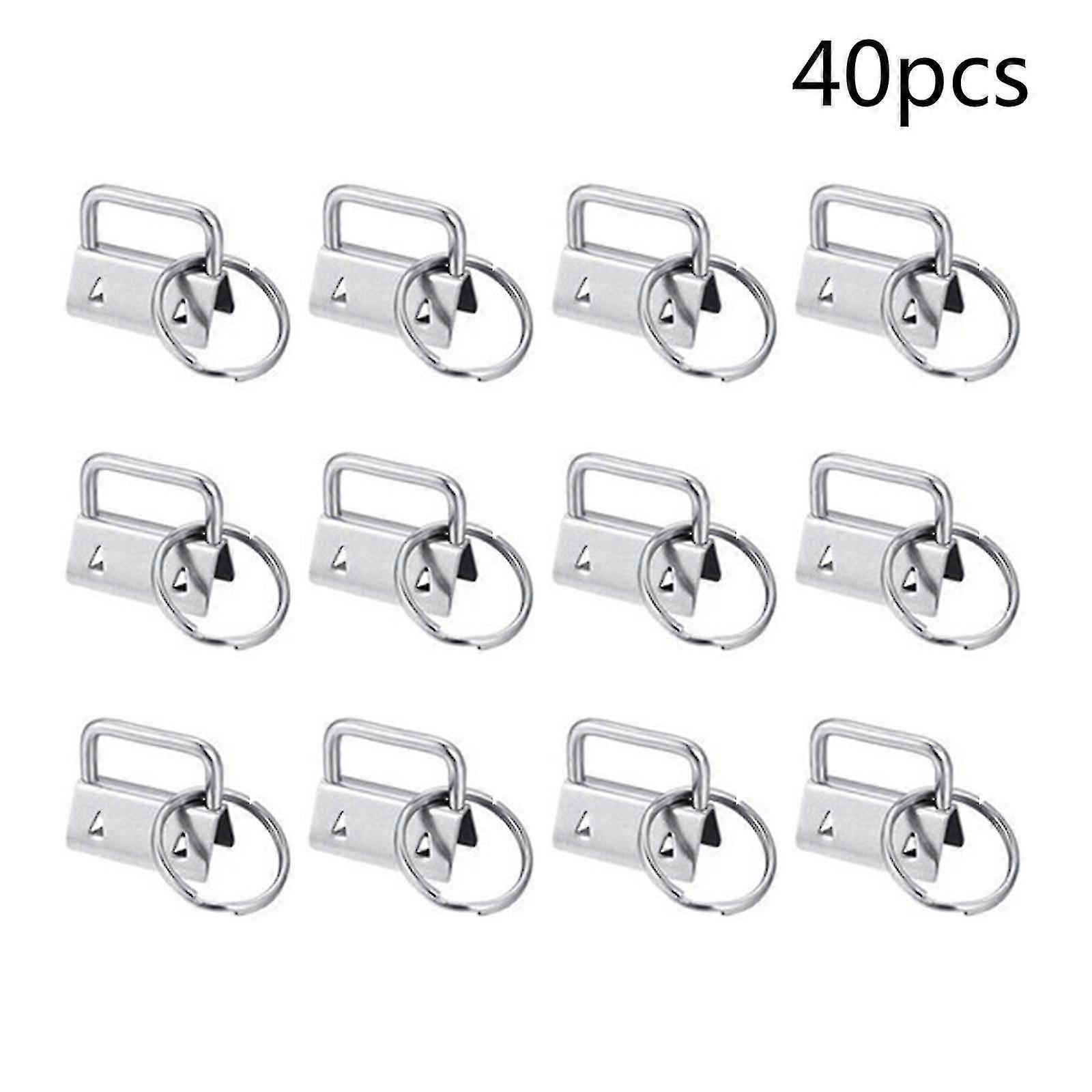 40 Pcs/set Keychain Hardware Set Diy Wristlet Keychain Bag Wristlet Supplies