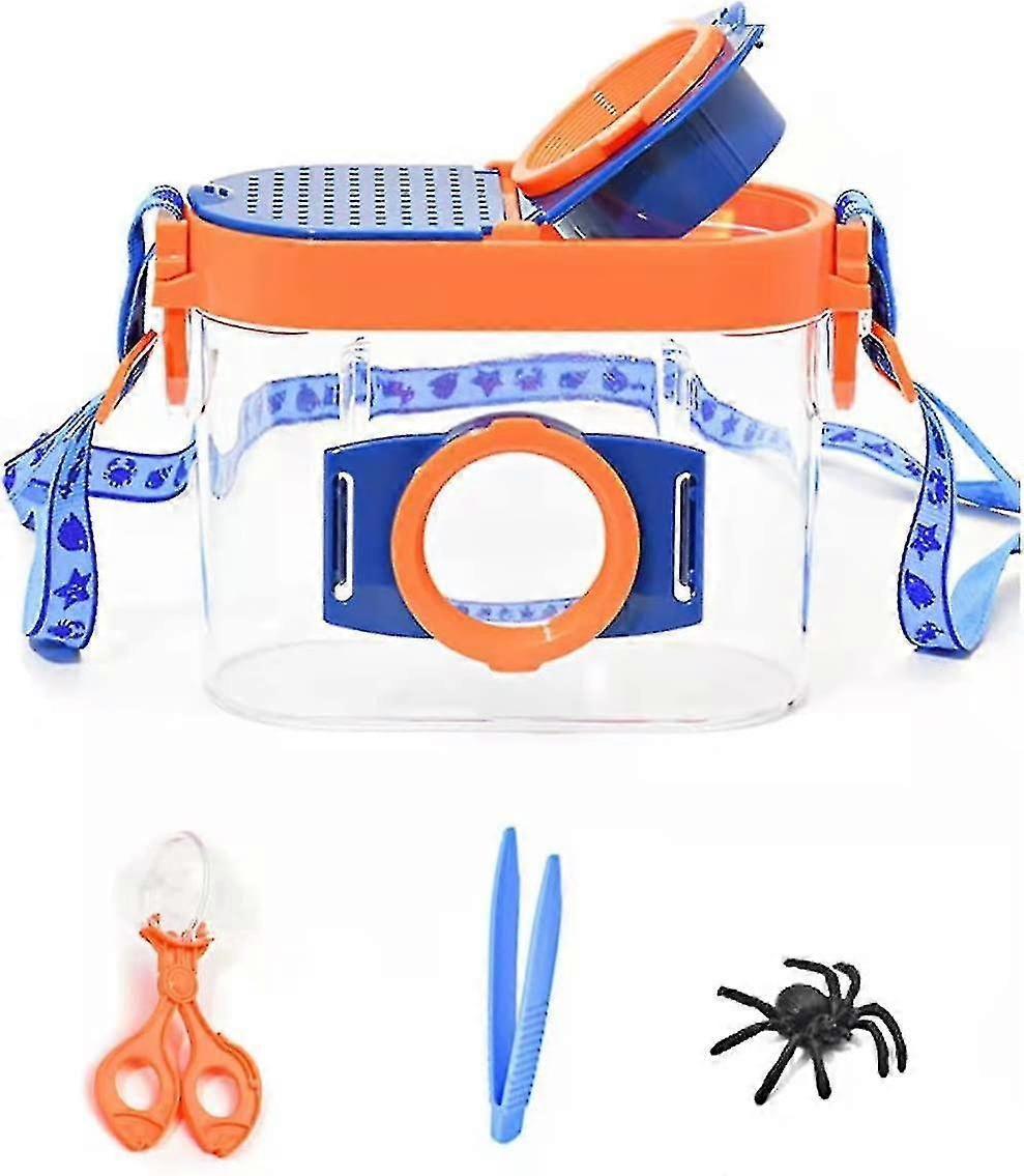 venkovní hmyz box zvíře hmyz klec hmyz lupa s lanyard lapač hmyzu box děti hmyz prohlížeč box věda příroda průzkumné nástroje