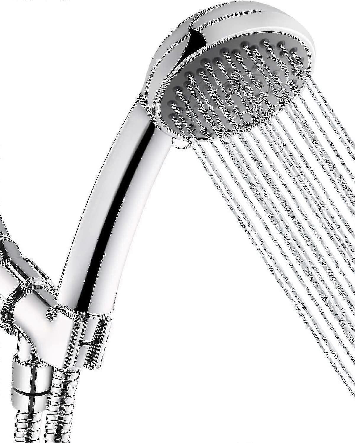High Pressure Shower Head With Pause Mode And Massage Spa, 5 Settings Handheld Showerhead Sprayer