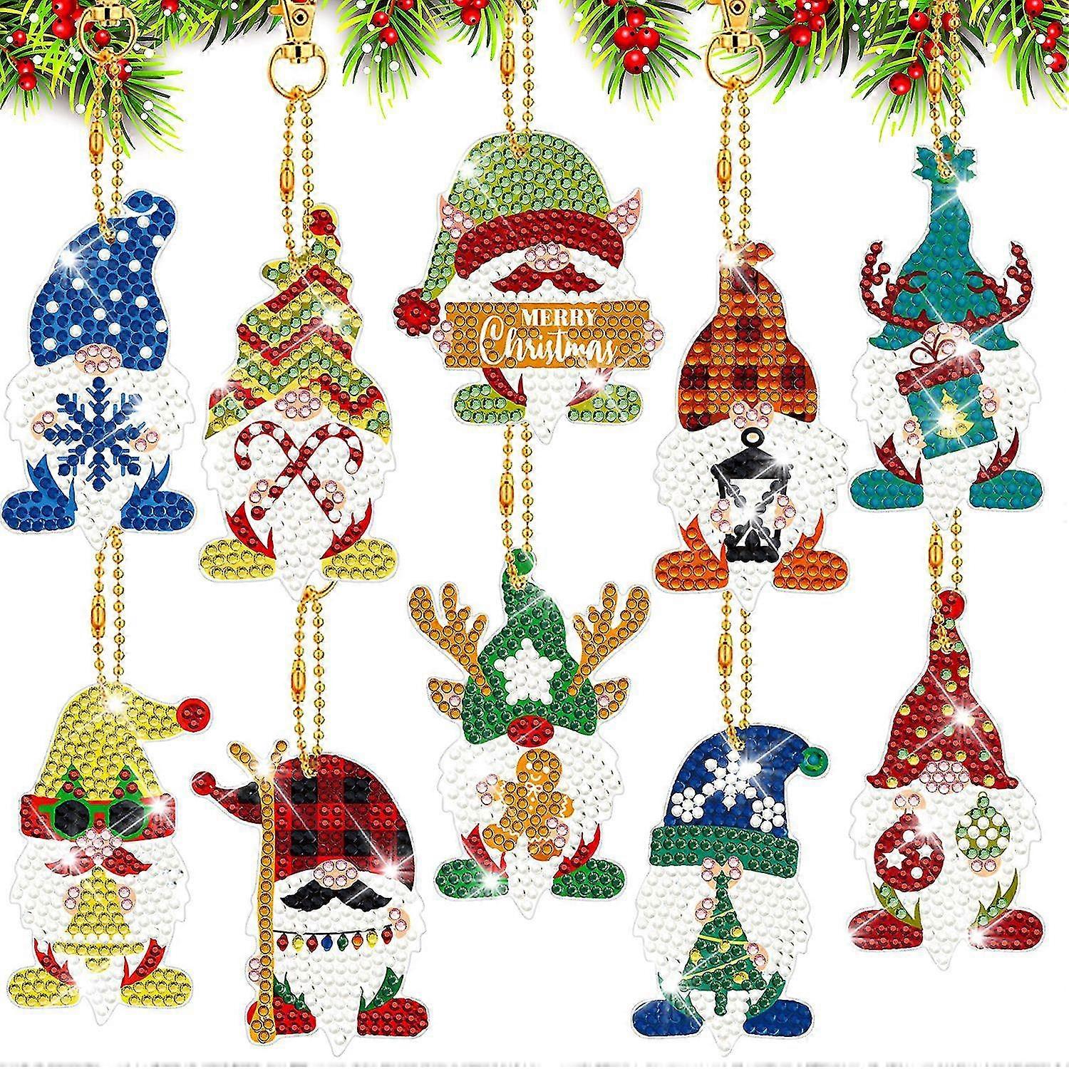 (style 1)christmas Diamond Painting Keychains